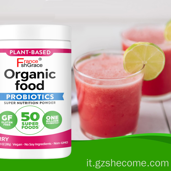 Verde biologiche Probiotici Polvere di supporto immunitario